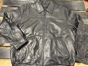 American Classics Colebrook Men's Quilted Lined Genuine Leather Bomber Jacket